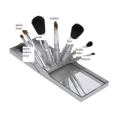 9 Piece Travel Brush Set